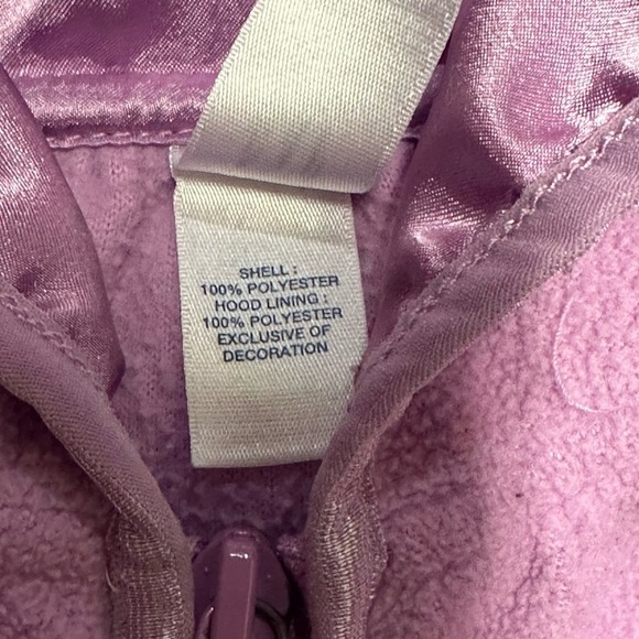 Baby Gap | Fleece Lined Zip Up Jacket | 12-18 Months | Lilac - Picture 3 of 4